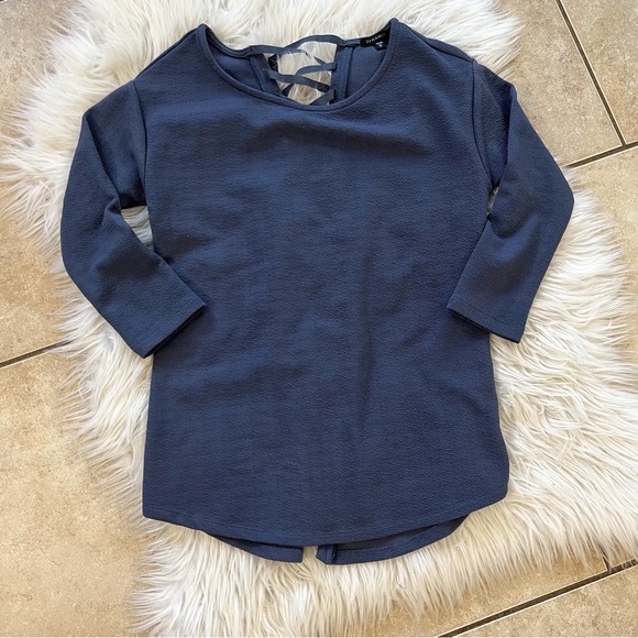 Navy Blue Blouse - Picture 2 of 6